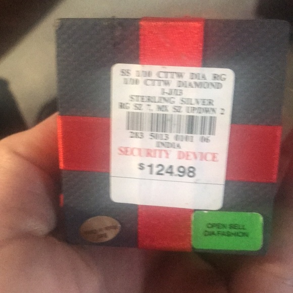 1/10 ct sterling silver Diamond ring new in box with bow Sz 7 - Picture 15 of 15